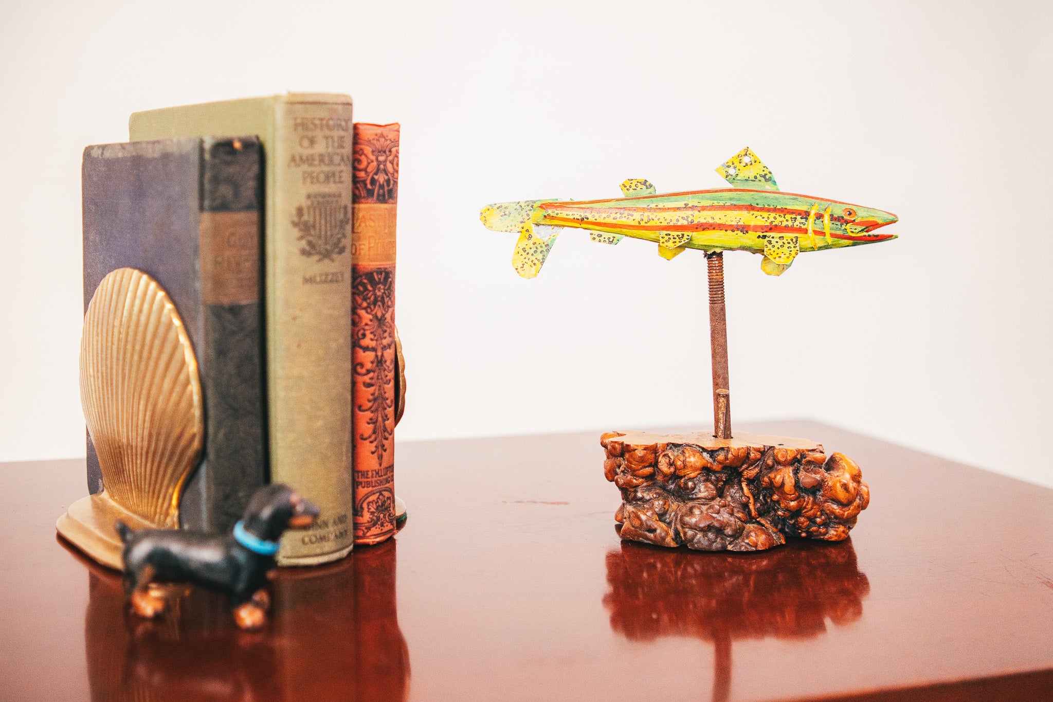 Metal Trout Mounted Decoy