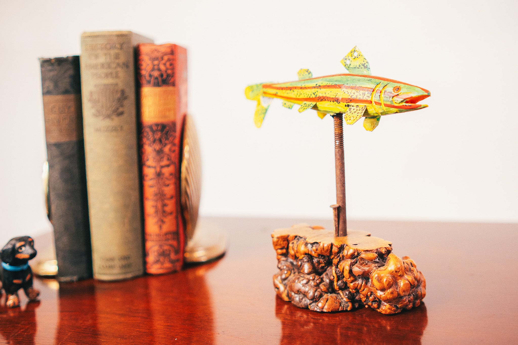 Metal Trout Mounted Decoy