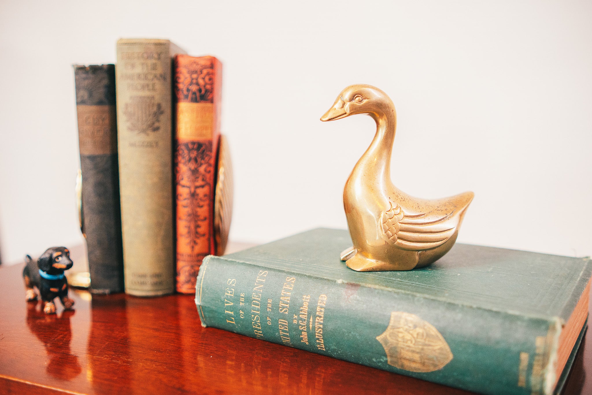 Mid-Century Brass Goose Figurine