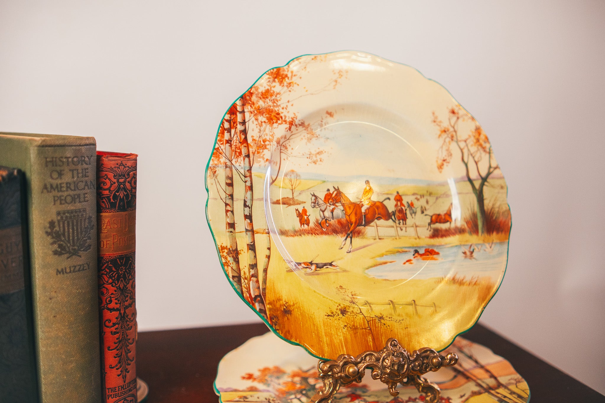 Royal Doulton Fox Hunting Series Ware Decorative Plates (set of two)