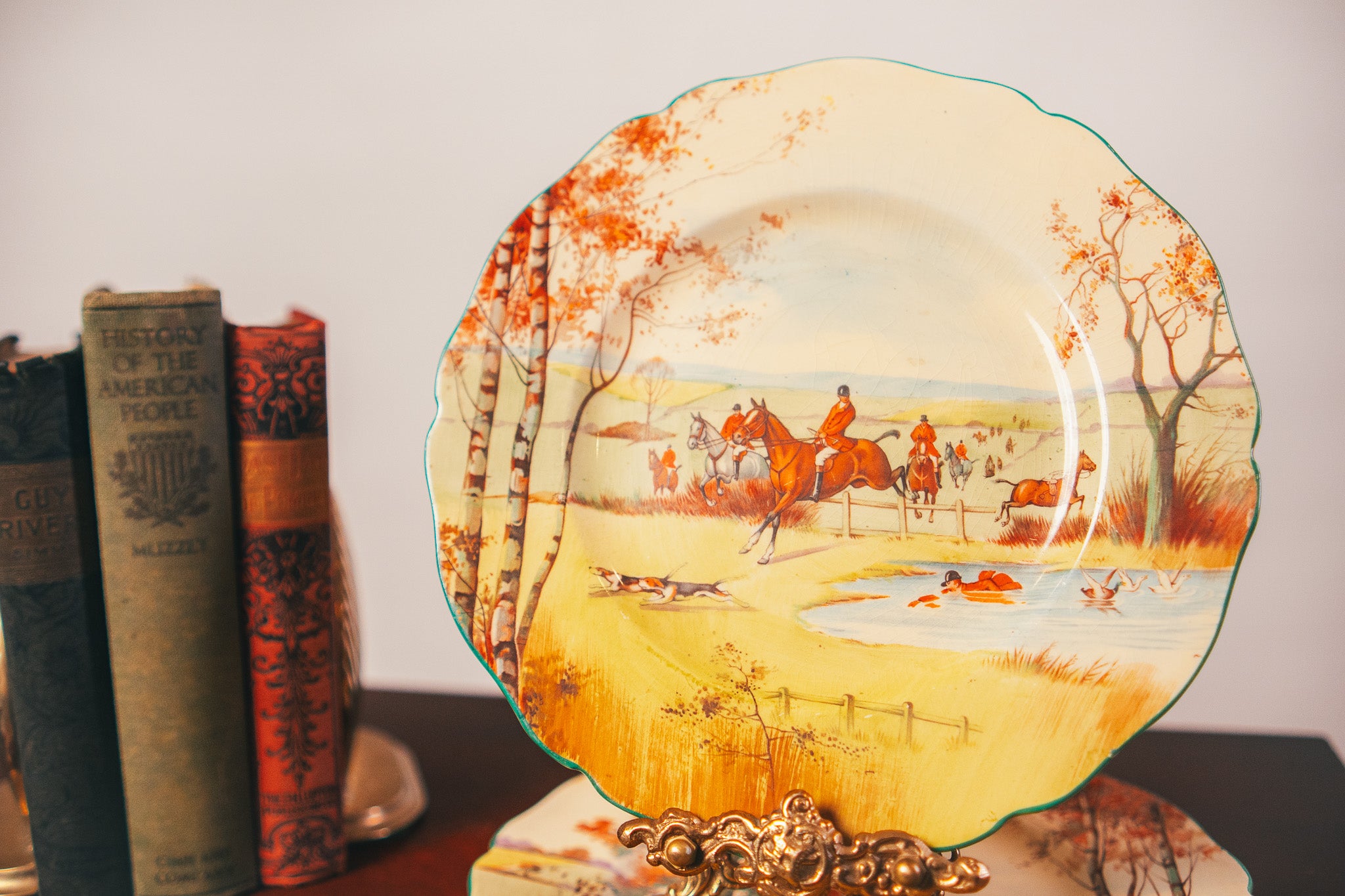 Royal Doulton Fox Hunting Series Ware Decorative Plates (set of two)