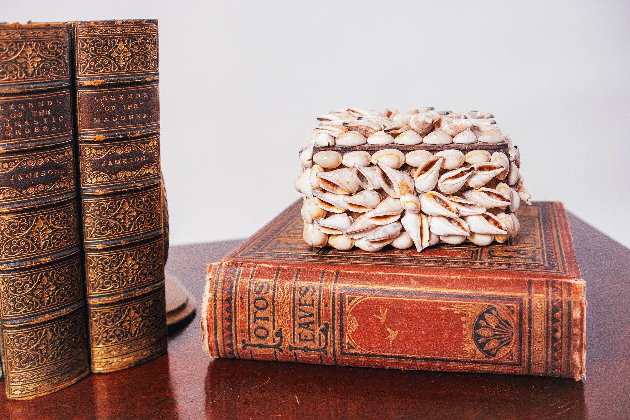 Vintage Coastal Seashell Trinket Jewelry Box