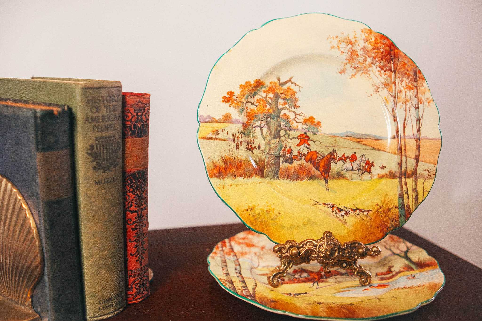 Royal Doulton Fox Hunting Series Ware Decorative Plates (set of two)
