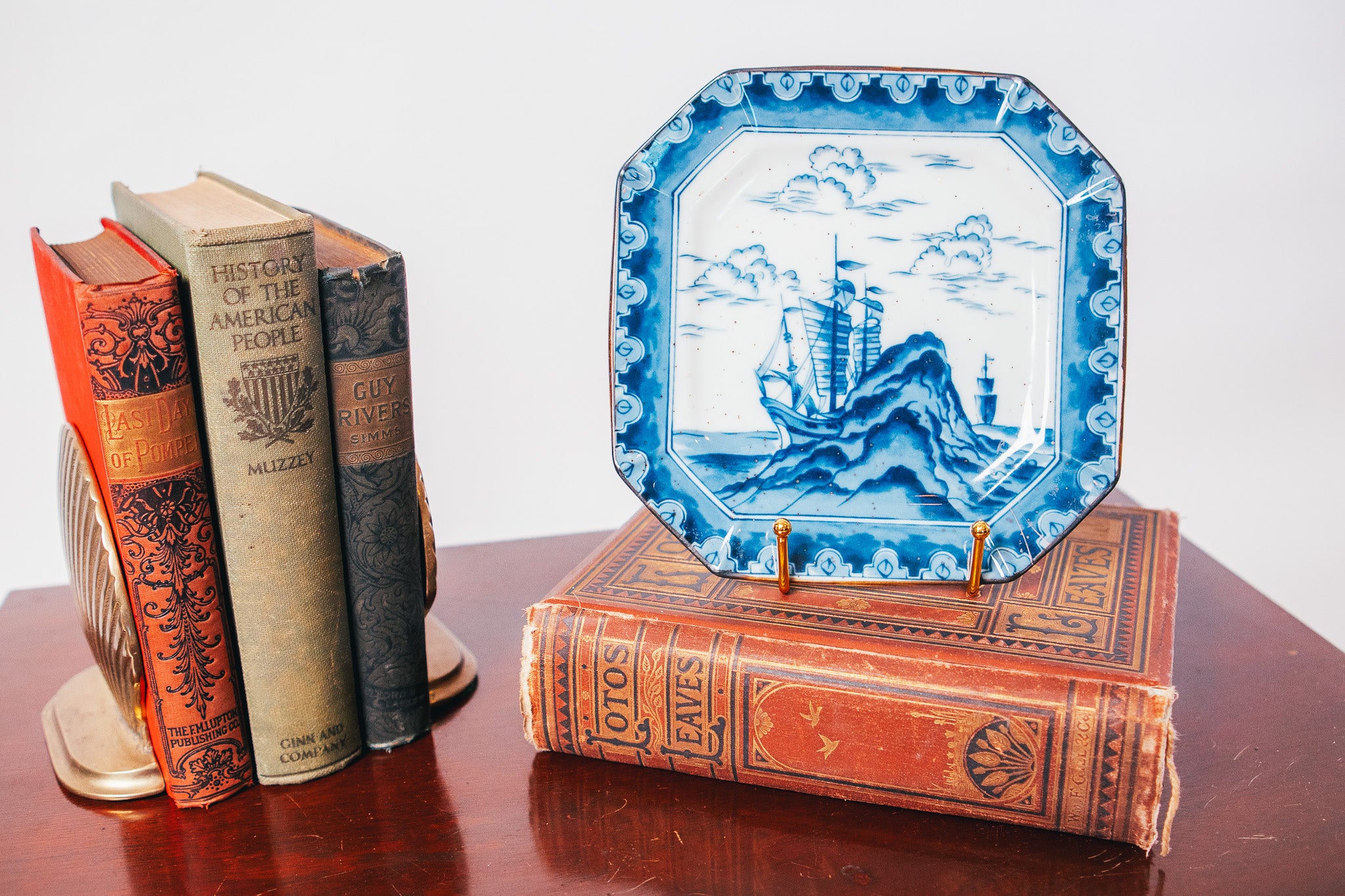 Cobalt Blue & White Andrea By Sadek Japanese Porcelain Plate