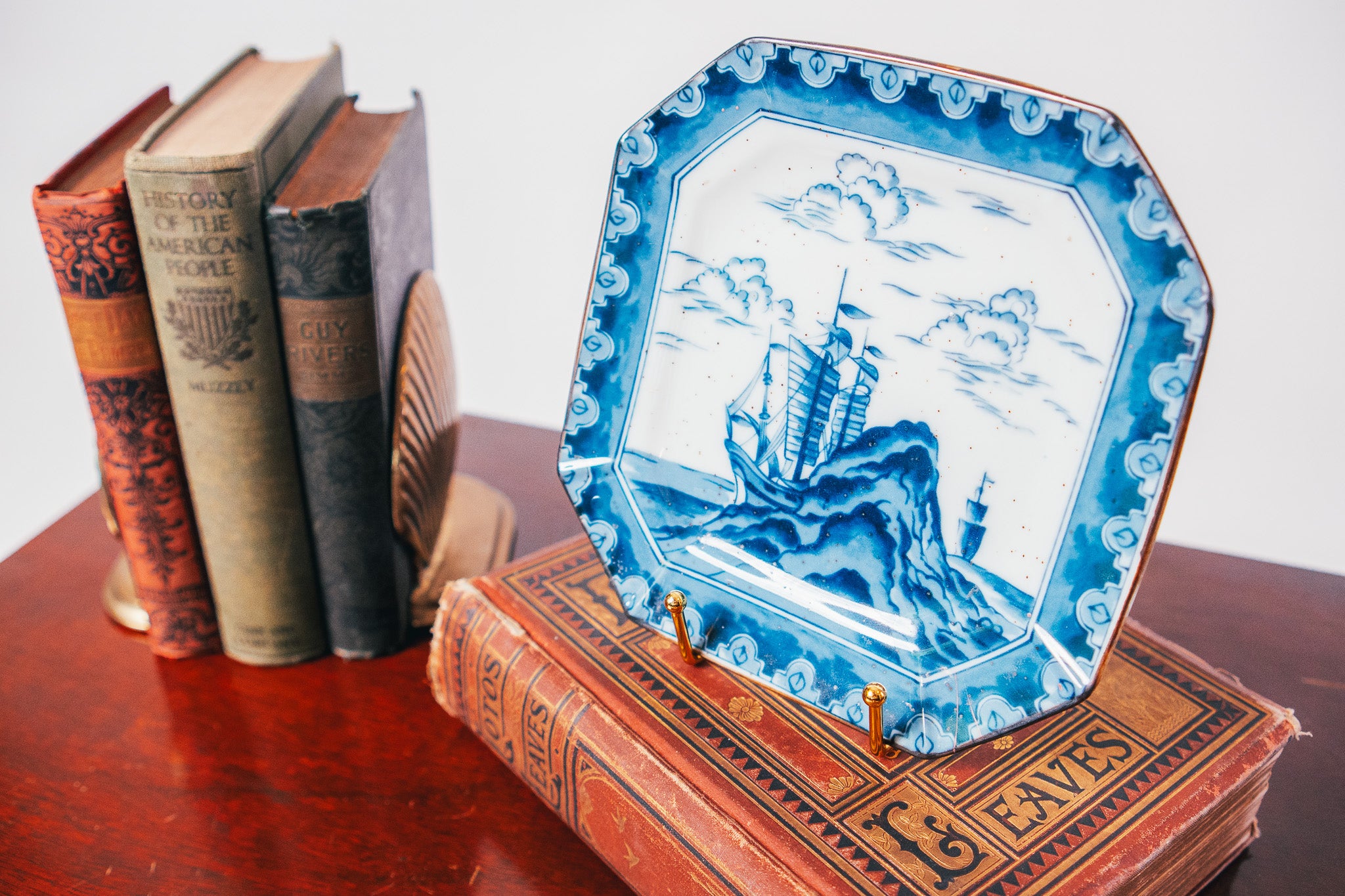 Cobalt Blue & White Andrea By Sadek Japanese Porcelain Plate